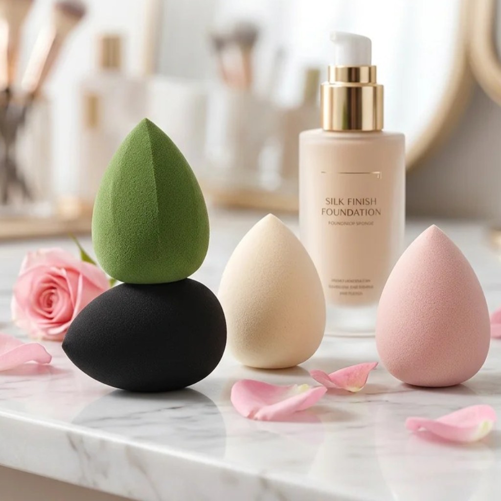 Éponge à maquillage goutte