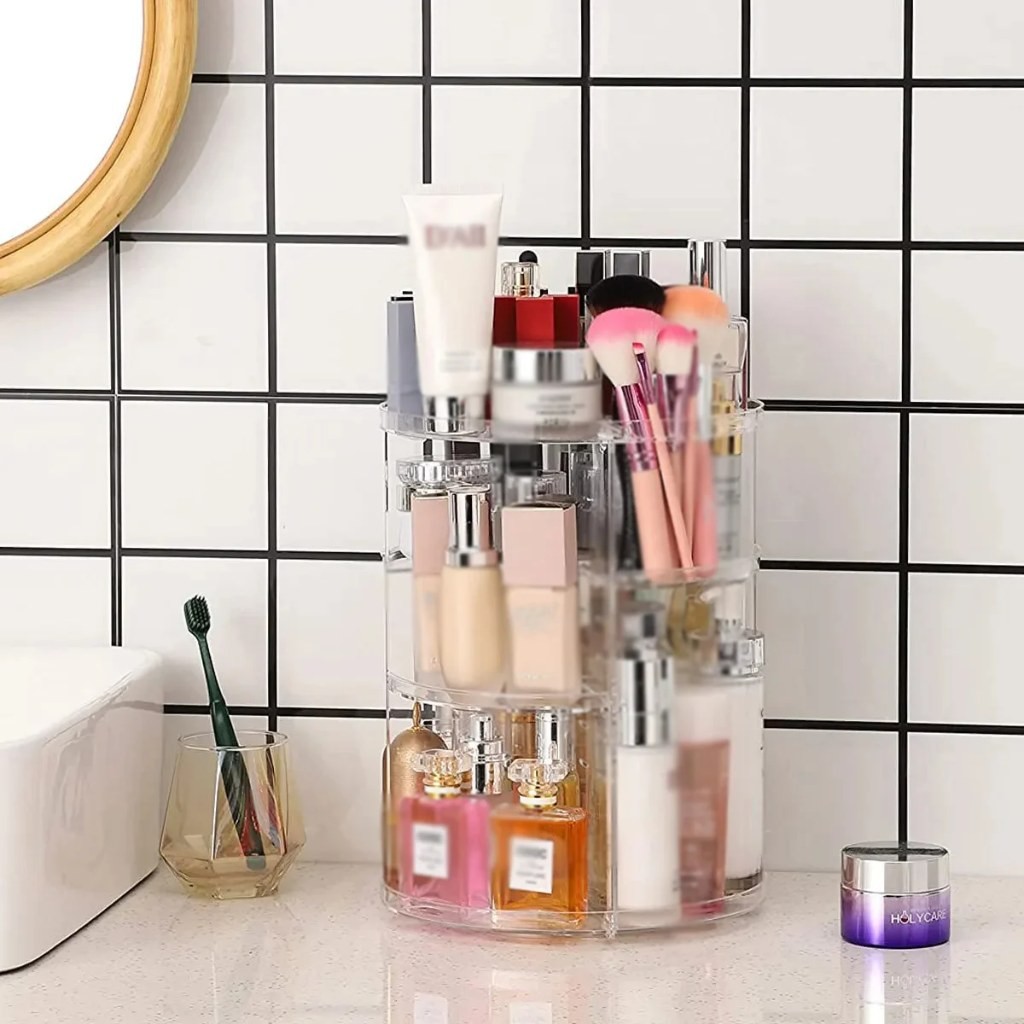 Organisateur de maquillage rotatif 360°