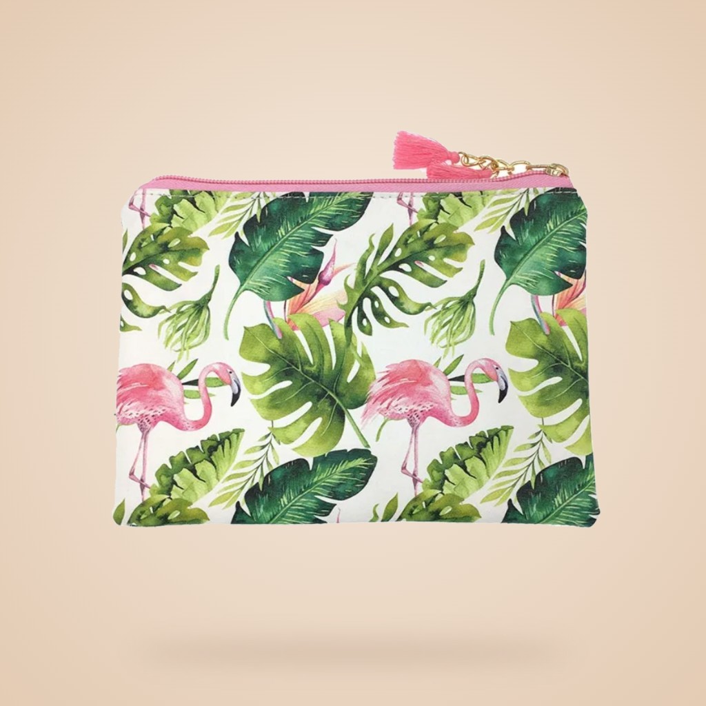Pochette maquillage en simili cuir