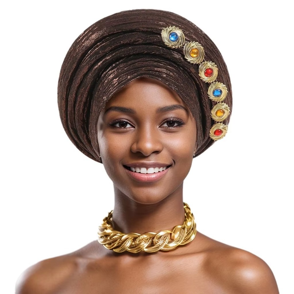 Turban de cérémonie prêt-à-porter